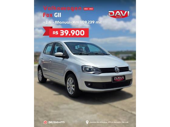 VOLKSWAGEN FOX 1.6 MI 8V FLEX 4P MANUAL